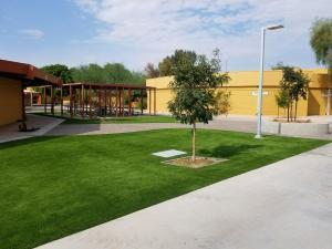 phoenix school with artificial grass field