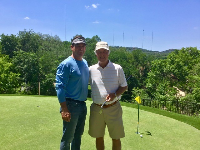Celebrity Greens Founder Weston Weber, and 2-time Masters Champion Ben Crenshaw