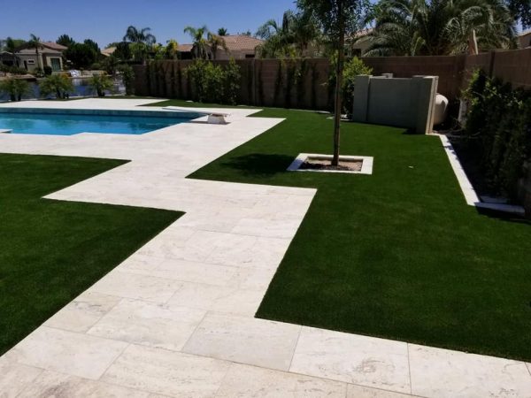 artificial grass backyard