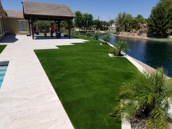 Artificial grass backyard grass installed by Celebrity Greens