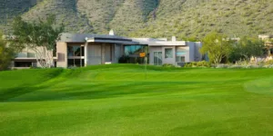 Private Backyard Putting Green in artificial grass