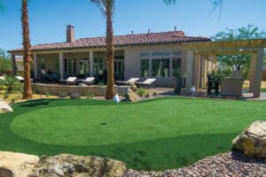 Backyard Landscaping Artificial Golf Green
