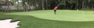 artificial turf golf green