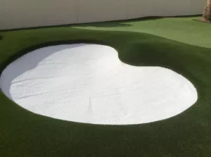 white sand bunker