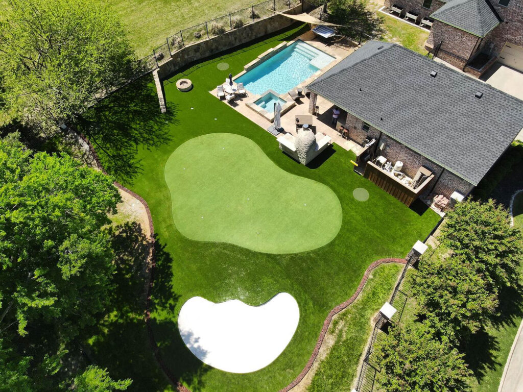 Private Backyard Putting Green